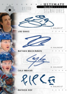 Ultimate Quad Signatures Card – 2024-25 Upper Deck Ultimate Collection Hockey