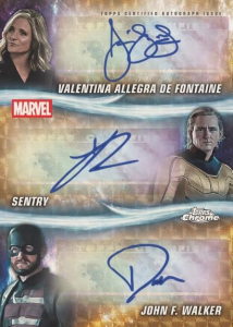 Valentina Sentry John Triple Auto - 2025 Topps Chrome Marvel Studios