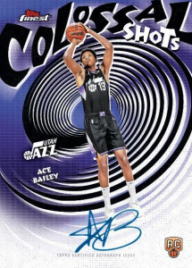 Ace Bailey Colossal Shots Autograph - 2025-26 Topps Finest Basketball