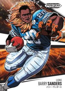 Barry Sanders Manga - 2025 Panini Prizm Black Football