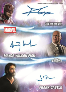 DareDevil Mayor Wilson Fisk Frank Castle Autographs - 2025 Topps Marvel Studios Chrome Sapphire