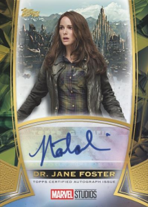 Dr. Jane Foster Treasures of Asgard Autograph Gold  - 2025 Topps Marvel The Collector