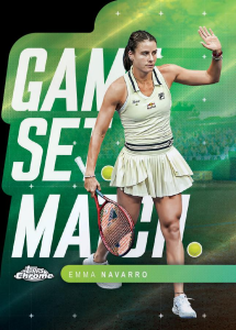 Emma Navarro Game Set Match Die-cut - 2025 Topps Chrome Tennis