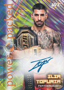 Ilia Topuria Power Packed Autographs - 2025 Topps Chrome Stadium Club UFC