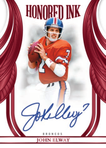 John Elway Honored Ink Ruby - 2025 Panini Flawless Football