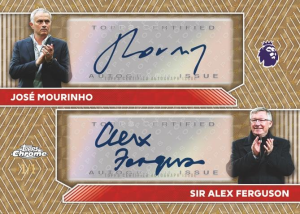 Jose Mourinho Sir Alex Ferguson Chrome Dual Autograph SuperFractor - 2026 Topps Chrome Premier League Soccer