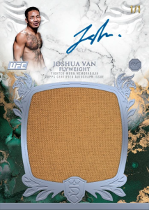 Joshua Van Rookie Relic Autographs Platinum - 2025 Topps Royalty UFC