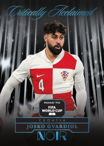 Josko Gvardiol Critically Acclaimed - 2025-26 Panini Noir Road to FIFA World Cup