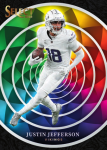 Justin Jefferson Color Wheel  - 2025 Panini Select Football
