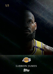 LeBron James Twilight Black Light  - 2025-26 Topps Midnight Basketball