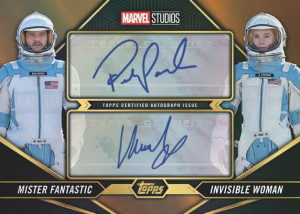 Mister Fantastic Invisible Woman Dual Autograph Base - 2025 Topps Marvel The Collector