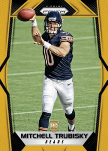 Mitchell Trubisky Rookies Gold Base - 2017 Panini Prizm Football