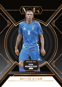 Moise Kean Base Set Vertical - 2025-26 Panini Noir Road to FIFA World Cup