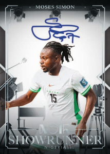 Moses Simon Showrunner Signatures - 2025-26 Panini Noir Road to FIFA World Cup