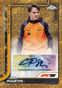 Oscar Piastri Superfractor Autograph - 2025 Topps Chrome Formula 1 Racing