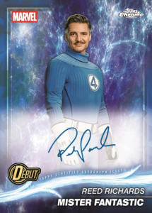 Reed Richards Mister Fantastic Base Sapphire Auto - 2025 Topps Marvel Studios Chrome Sapphire