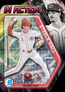 Steele Hall In Action - 2025 Bowman Draft Baseball Mega Box