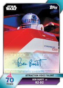 Ben Burtt R2-D2 Autograph - 2025 Topps Disneyland 70th Anniversary