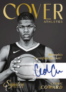 Cedric Coward Cover Athletes Autograph - 2025-26 Panini Signature Series Basketball