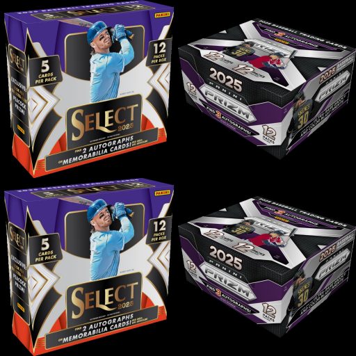 Hockey Mixers75 Card – 2025 Panini Prizm Select Quad Box Baseball Mixer #1 Random Teams