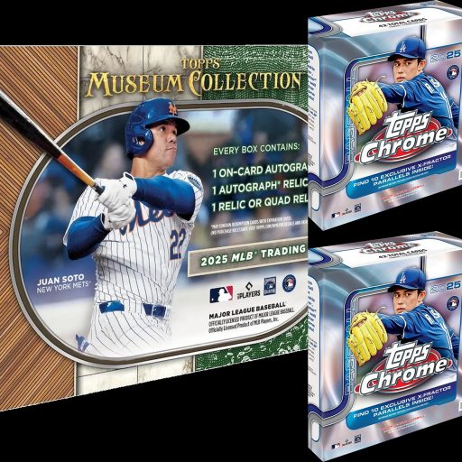 Hockey Mixers77 Card – 2025 Topps Museum Chrome Mega 3 Box Baseball Mixer #1 Random Teams