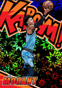 Ja Morant Kaboom Black - 2025-26 Panini Signature Series Basketball