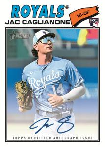 Jac Caglianone Autograph - 2026 Topps Heritage Baseball