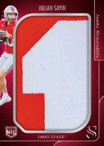 Julian Sayin Jumbo Memorabilia - 2025 Panini Silhouette Football