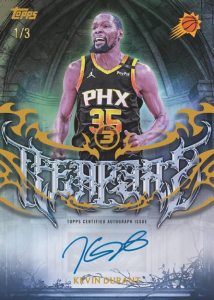 Kevin Duran Rim Reapers Signatures Holo Gold - 2025-26 Topps Three Basketball