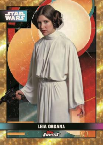 Leia Organa Finest Base Cards Superfractor - 2025 Topps Star Wars Smugglers Outpost