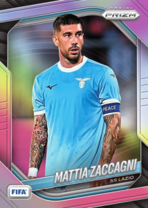 Mattia Zaccagni Base Set Prizms Silver - 2025-26 Panini Prizm FIFA Soccer