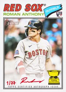 Roman Anthony Red Ink Autograph - 2026 Topps Heritage Baseball