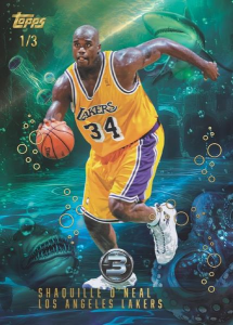 Shaquille O'Neal Monsters in the Deep Holo Gold - 2025-26 Topps Three Basketball