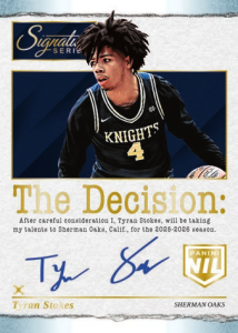 Tyran Stokes The Decision Autograph - 2025-26 Panini Signature Series Basketball