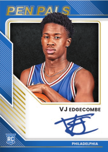 VJ Edgecombe Pen Pals - 2025-26 Panini Donruss Basketball