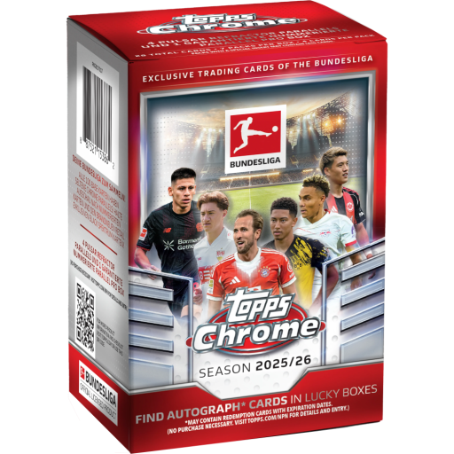 2025 26 Topps Chrome Bundesliga Soccer Value Box Card –
