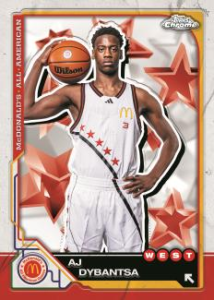 AJ Dybantsa - 2025 Topps Chrome McDonald’s All-American Basketball