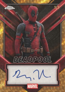 Deadpool Topps Chrome Autographs - SuperFractor - 2025 Topps Deadpool Chrome
