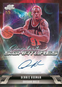 Dennis Rodman Singularity Signatures Red Flare Refractor - 2025-26 Topps Cosmic Chrome Basketball