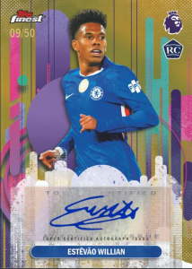 Estevao Willian Auto Gold - 2026 Topps Finest Premier League Soccer