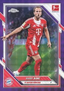 Harry Kane Base Purple Geometric - 2025-26 Topps Chrome Bundesliga Soccer