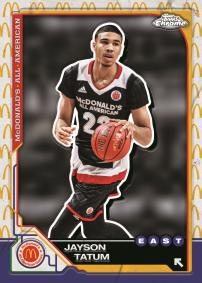Jayson Tatum McDonalds Logo Refractor - 2025 Topps Chrome McDonald’s All-American Basketball