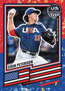 Liam Peterson Base Prizms Disco America - 2026 Panini USA Stars & Stripes Prizm Baseball