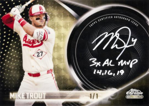 Mike Trout Paint it Black SuperFractor - 2026 Topps Chrome Black Baseball