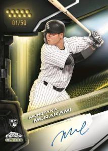 Munetaka Murakami Autograph Gold Refractor - 2026 Topps Chrome Black Baseball