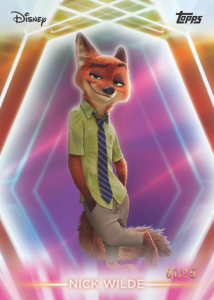 Nick Wilde Orange Diamante - 2026 Topps Disney Neon