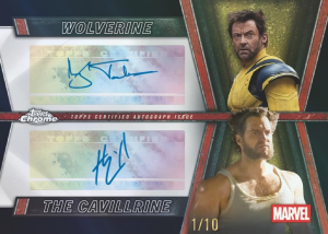 Wolverine The Cavillrine Topps Chrome Dual Autographs Black Refractor - 2025 Topps Deadpool Chrome