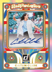 Caitlin Clark Donruss Ballpark Stars Signatures - 2025-26 Panini Donruss Baseball