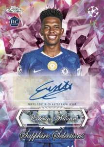 Estevao Villian Padparadscha - 2025-26 Topps Chrome UEFA Club Competitions Soccer