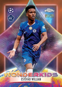 Estevao Willian Wonderkids - 2025-26 Topps Chrome UEFA Club Competitions Soccer